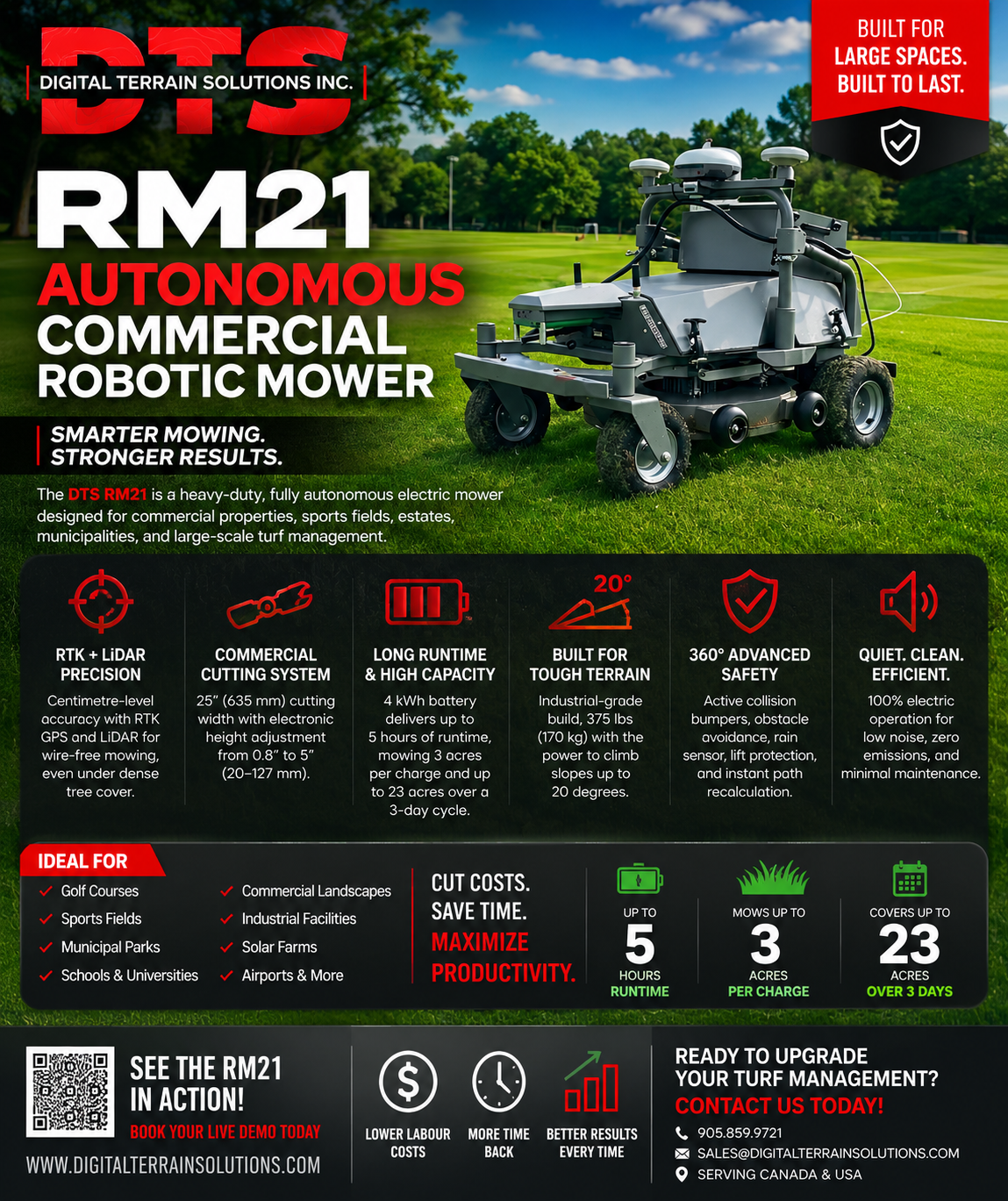 DTS RM21 autonomous robotic mower